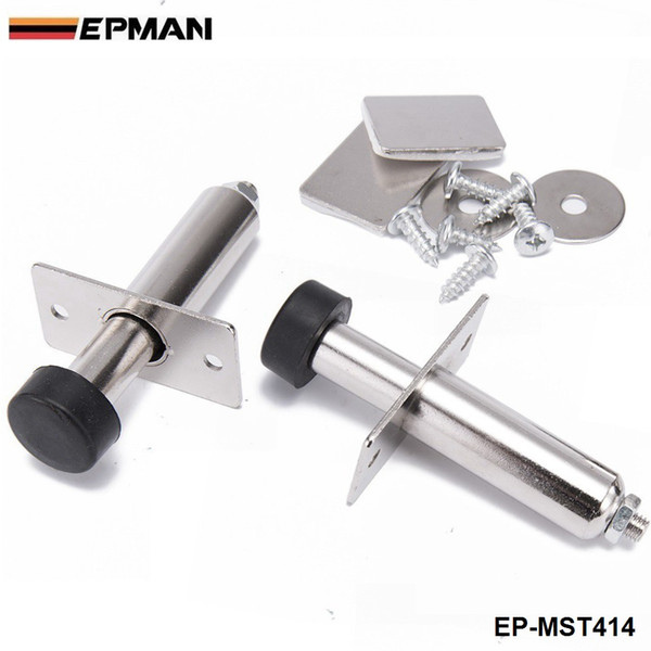 TANSKY -2Pcs/Set New Stainless Chrome Door Poppers Trunk Popper Street Rod For Honda Civic ES EM 2 Door JDM 01-03 EP-MST414