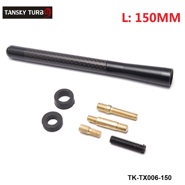 TANSKY - EPMAN Carbon Fiber Car 15cm Black Short Bee Stub Aerial Antenna For Mitsubishi Lancer Evo TK-TX006-150