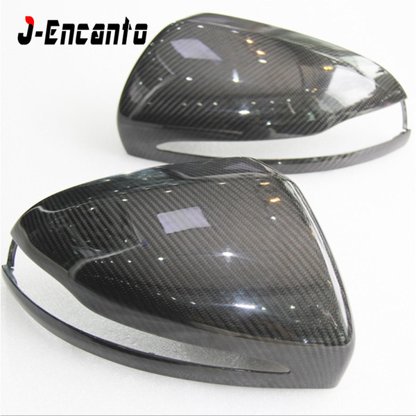 RHD LHD DRY% Carbon Fiber Side Rearview Mirror Cap Cover Trim for Mercedes Benz C E S CLS GLC class W205 W213 Car Accessories