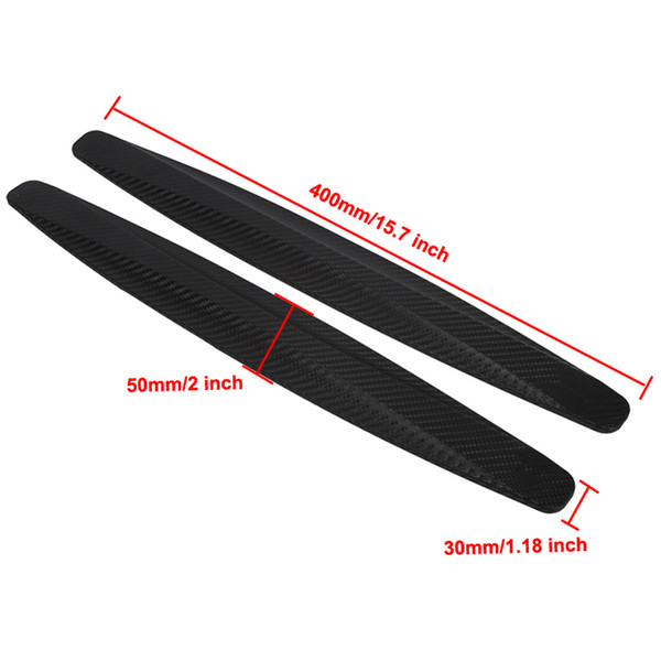 1Pair Car Bumper Protecto Car SUV Bumper Edge Guard Strip Anti-rub ProtectorAnti-Scratch Corner Protector Protector Moldings Car Accessories