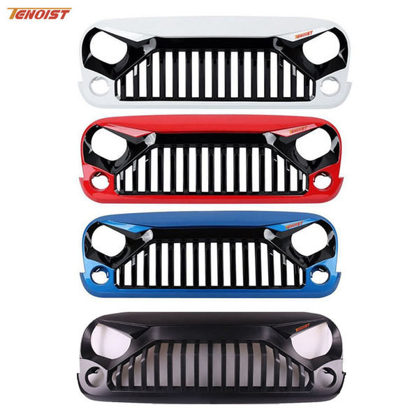 Hot Sale High Strength Black ABS Racing Grille For Wrangler JK 07-17