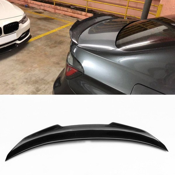 Car Style Carbon Fiber Glossy Car Auto Rear Spoiler Trunk Wings Lip For BMW 3 Series F30 Spoiler 320i 330i 335i Sedan 2012-2017