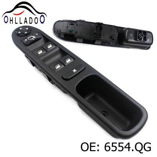 HLLADO New 6554.QG 6554QG Driver Side Electric Power Master Window Switch A227213 For Peugeot 207 Citroen 96642444XT High Quality