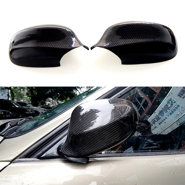 1 Pair Real Carbon Fiber Rearview Side Mirror Cover Caps for BMW 3 Series E90 E91 2010-2012 Carbon Fiber Side Mirror Cover