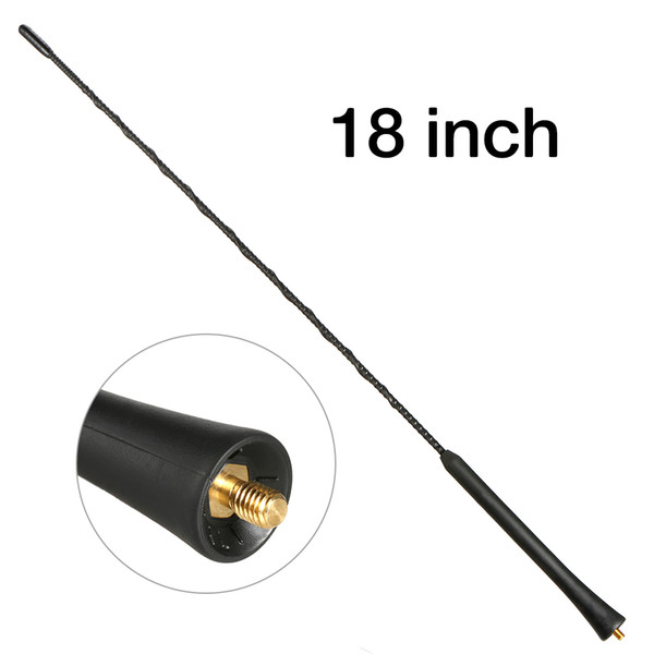 Freeshipping 18 inch Universal Car Antenna Replacement Car Radio Stereo Aerial Bee Sting Mast Antenna Black