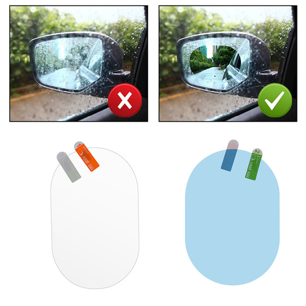 1 Pair Car Anti Water Mist Film Anti Fog Rainproof Hydrophobic Rearview Mirror Protective Film