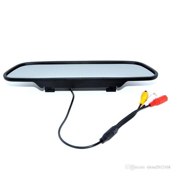 4.3 Inch Car Parking Rearview Mirror Monitor Parking Display 2 Video Input TFT LCD Color Reversing Assistance Car Styling