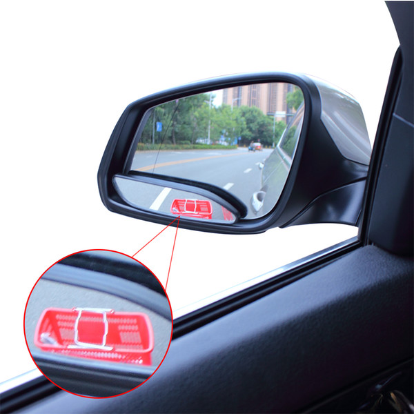 Car Auto Rear View Blind Spot Mirror Improve Visual Range Wide View Safety Mirrors Black