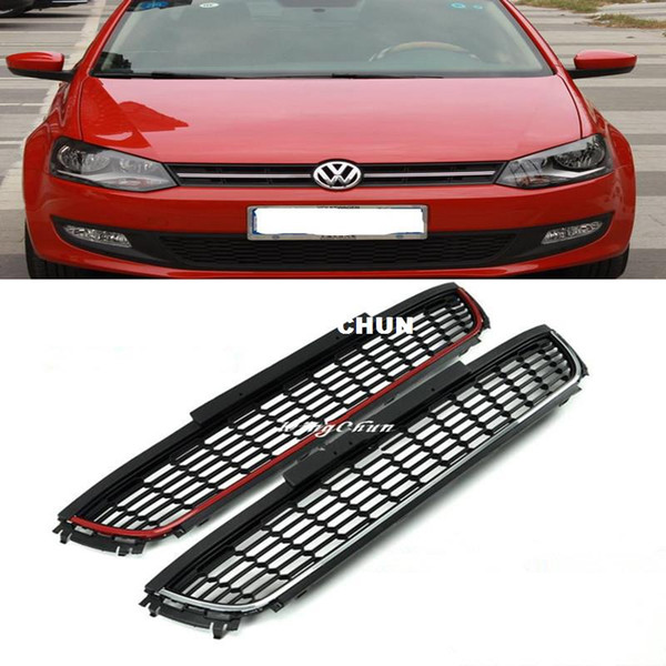 Car Accessories ABS Front Lower Racing Grille For 2013 VW Polo