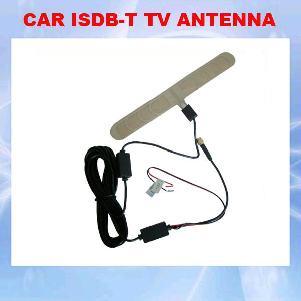 Free shipping ISDB-T Digital Car TV Active Antenna with Amplifier special for Japan and Brazil