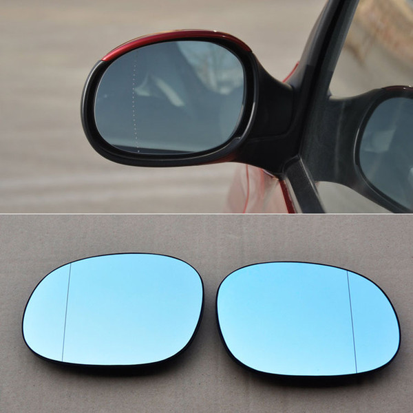 For Peugeot 206/207 Car Rearview Mirror Wide Angle Hyperbola Blue Mirror Arrow LED Turning Signal Lights Free Shipping