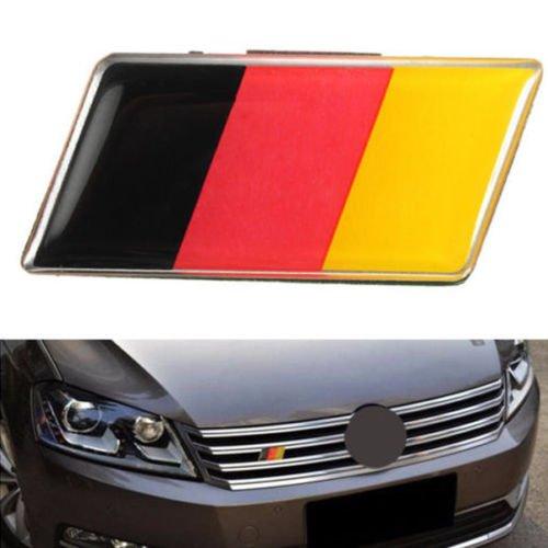 Germany Flag Grille Grill Emblem Badge Decal Sticker Fit For BMW Audi VW Sturdy