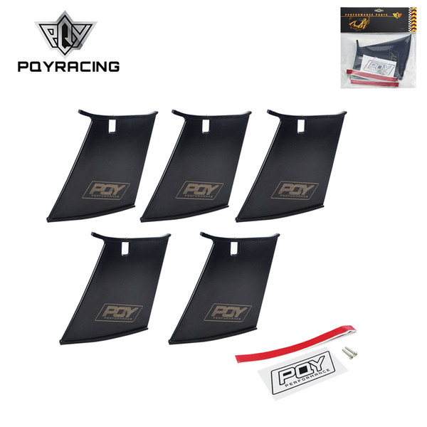 PQY Spoiler WING STABILIZER FOR 2004-07 STI SEDAN With PQY sticker SET of 5 PQY-WSS01-5