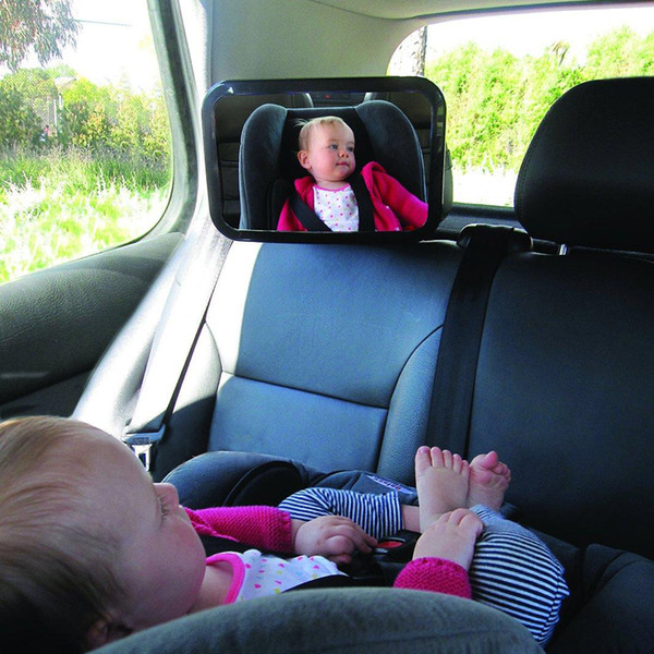 Adjustable Car Backseat Baby Safe View Mirror Headrest Safety Mirror With Secure Headrest Double-Strap