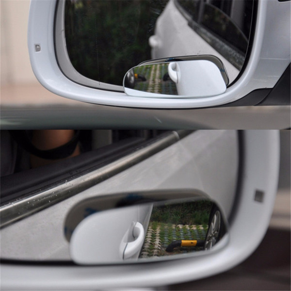 Car Styling Blind Spot Mirror Auto Rear View Mirror Safety Blind Spot Mirror 360 Degree Adjustable Wide Angle View 2Pcs/Set