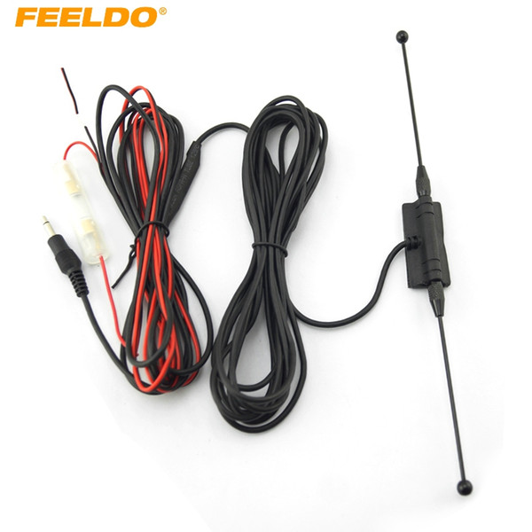 FEELDO 3.5mm TRS Connector Active antenna with built-in amplifier for digital TV SKU#4152