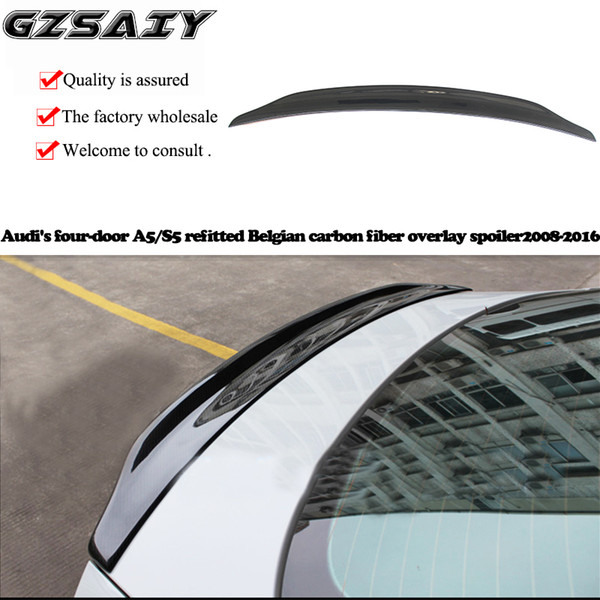 The factory is wholesale and mass produc Audi's four-door A5/S5 refitted Belgian carbon fiber overlay spoiler 2008-2016