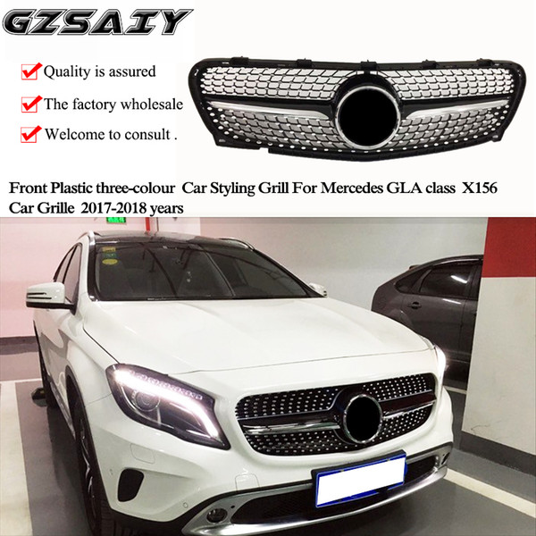 Factory production and wholesale Front Plastic three-colour Car Styling Grill For Mercedes GLA class X156 Car Grille  2017-2018 years