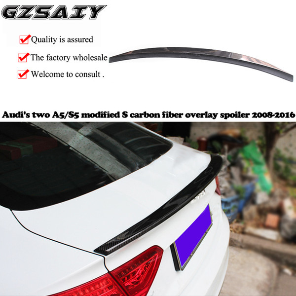 The factory is wholesale and mass produc Audi's two A5/S5 cool retrofit S carbon fiber overlay spoiler 2008-2016