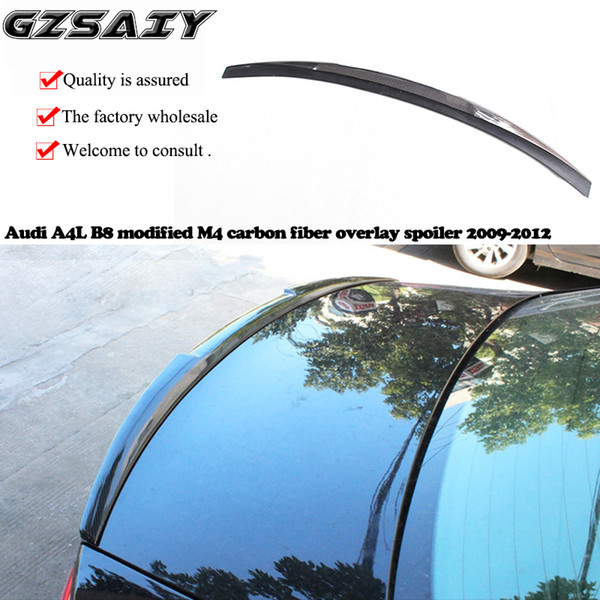 The factory is wholesale and mass produc Audi A4L B8 modified M4 carbon fiber overlay spoiler 2009-2012 years