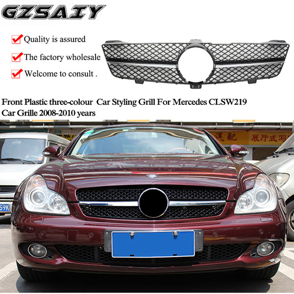 Front Plastic three-colour Car Styling Grill For Mercedes CLSW219 amg Car Grille 2008-2010 years