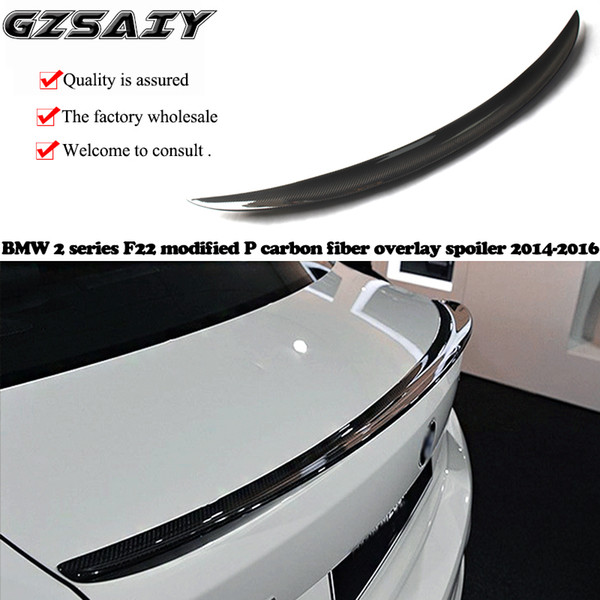 The factory is wholesale and mass produc BMW 2 series F22 modified P carbon fiber overlay spoiler 2014-2016