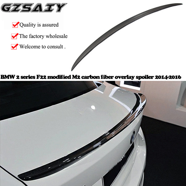 The factory is wholesale and mass produc BMW 2 series F22 modified M2 carbon fiber overlay spoiler 2014-2016