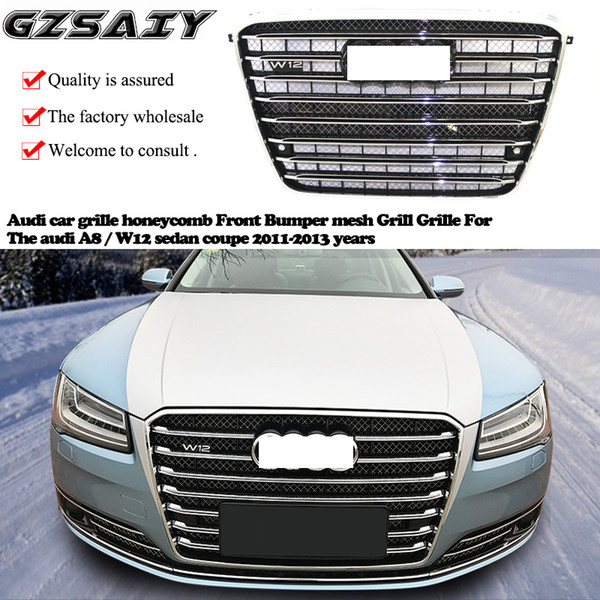 Factory production and wholesale Audi car grille honeycomb Front Bumper mesh Grill Grille For The audi A8 / W12 sedan coupe 2011-2013years