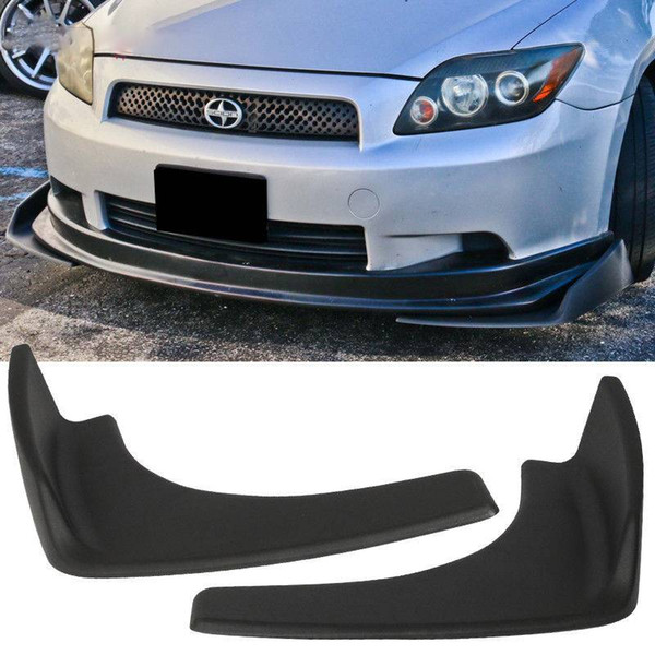 Free shipping YENTL Universal Fit Front Rear Bumper Lip Splitters Winglets Canards 30x4 Inch 2PC PP Extensions Angle Splitters Diffuser Deco