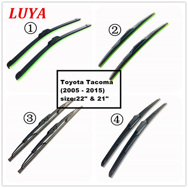 LUYA Four kinds of wiper Blade in Car windshield wiper For Toyota Tacoma (2005 - 2015) size:22