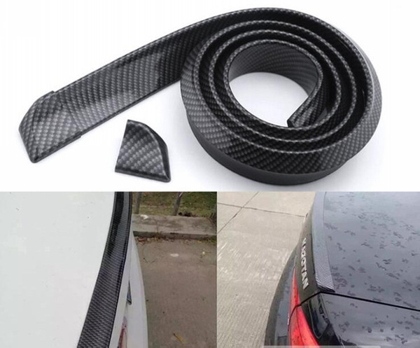 Quality 1.5M Carbon Fiber Universal Car Tail Spoiler Automotive Car Styling Accessories Exterior Auto Parts