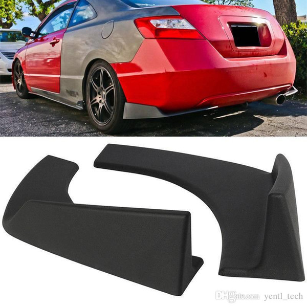 Free shipping 30x4 Inch 2PC PP Extensions Angle Splitters Diffuser YENTL Universal Fit Front Rear Bumper Lip Splitters Winglets Canards