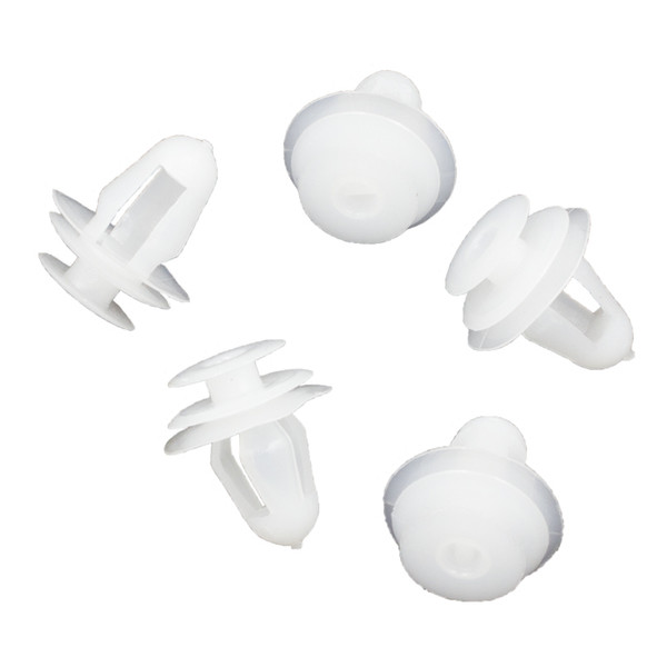 NO.1P Plastic General Common Interior Door Trim Panel Fastener Clips Push in All Car Universal 9mm White Buckle