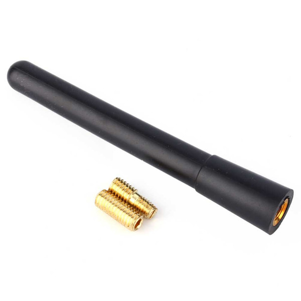 Black Color Short Stubby Auto Car Antenna AM/FM Radio Aerial Mast Screw Type Universal Auto Accessories