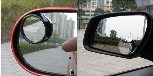 Car mirror new Driver 2 Side Wide Angle Round Convex Blind Spot mirror for Car Rear view mirror Rain Shade