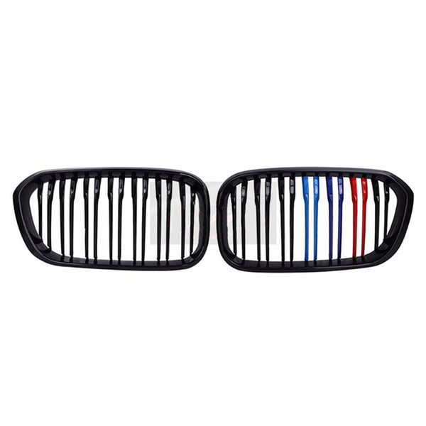 2 Pcs Car Front Hood Kidney Grille Grill for BMW 1 Series F20 F21 LCI 118 120 125 135i 2014 2015 2016 Auto Bonnet Grill