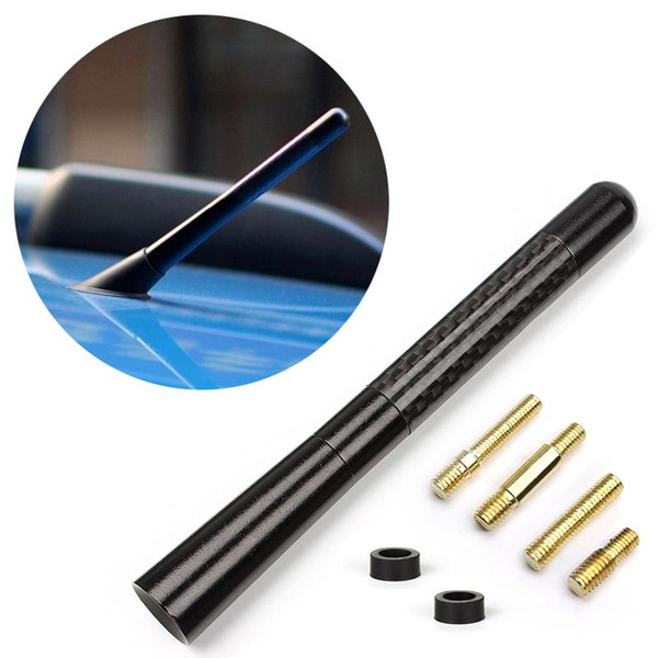 Universal Black Carbon Fiber Short Antenna Aerials For Toyota Highlander Yaris Camry Cars