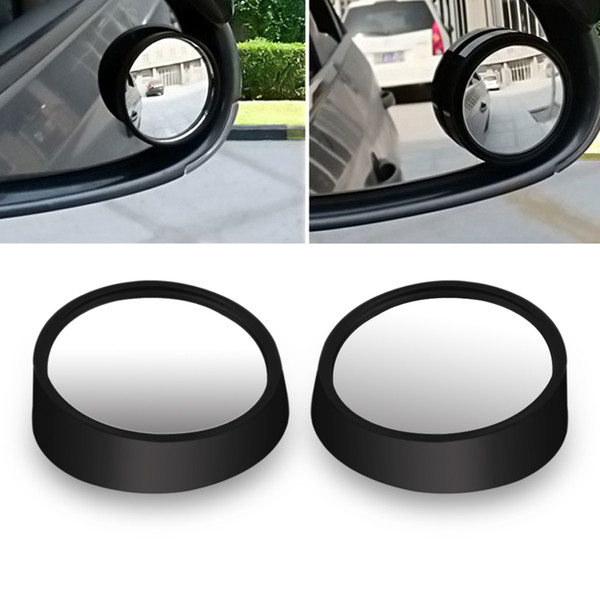 100 Pair Universal Car Van Blind Spot Mirror Adjustable Driving Mirrors For Reversing Rear Black DHL Free Shipping CEC_948