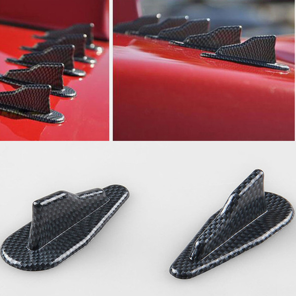 77*25MM Black Sale Carbon Fiber Texture Style Universal Roof Shark Fin Antenna Radio FM/AM Decorate Aerial Fit For BMW Audi Honda VW Toyota