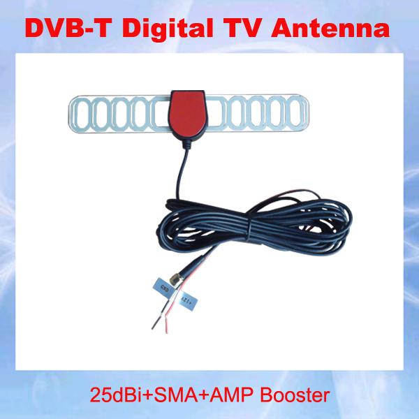 Free shipping!!! Digital TV Active Antenna Mobile Car Digital DVB-T Aerial with a Amplifier Booster