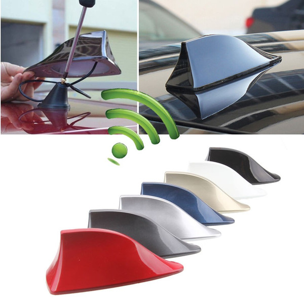 Car Auto SUV Roof Special Radio Shark Fin Antenna Aerial Signal Free of Punch Decoration Universal 7 colors