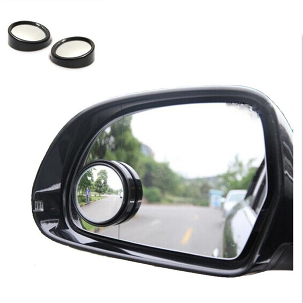 2pcs Universal Driver 2 Side Wide Angle Round Convex Car Vehicle Mirror Blind Spot Auto RearView for All Car