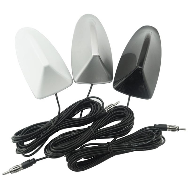 wholesale Universal Car Radio Antenna Shark Fin Roof Decorative Antenna With FM/AM Radio Function 3-Color #1991