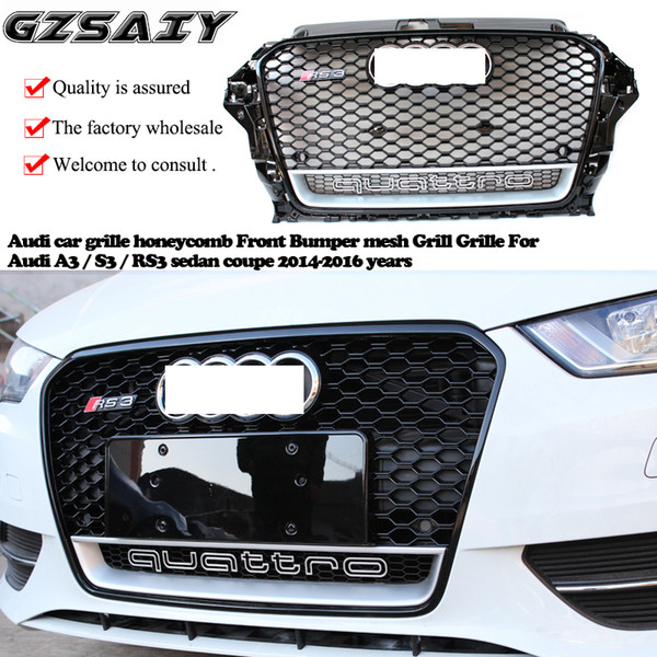 Factory production and wholesaleAudi car grille honeycomb Front Bumper mesh Grill Grille For Audi A3 / S3 / RS3 sedan coupe 2014-2016 years