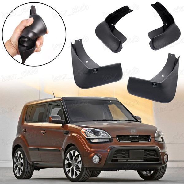 New 4pcs Car Mud Flaps Splash Guard Fender Mudguard fit for KIA Soul 2009-2013 10 11 12