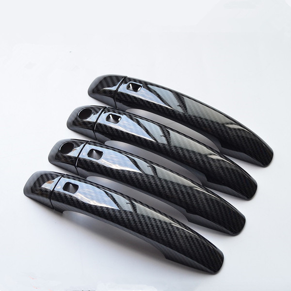 1 Set Carbon Fiber Printed Car Exterior Door Handle Cover Sticker for Audi A3 2013 2014 2015 2016 2017 2018 2019 Styling