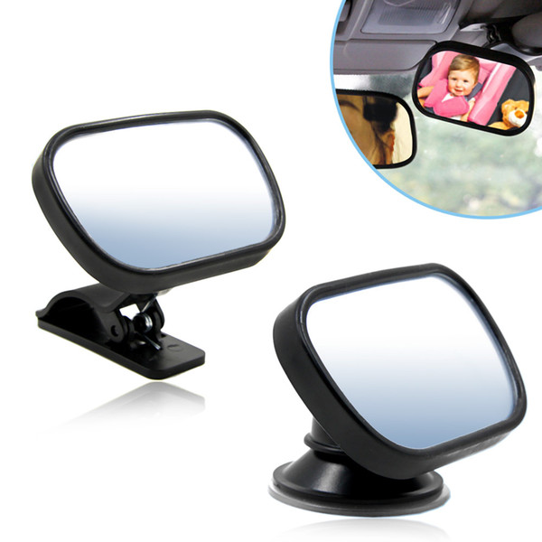 Rearview Baby Mirror Rear Facing Car Back Seat Mirrors Headrest Mount 360 Degree Rotation Adjustable Car Baby Rear View Safety Convex