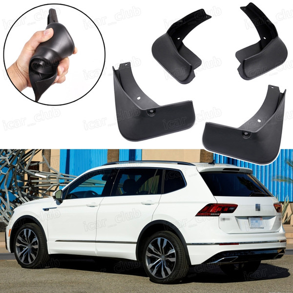 New 4Pcs Car Mud Flaps Splash Guards Fender Mudguard fit for VW Tiguan R-Line 2018 2019