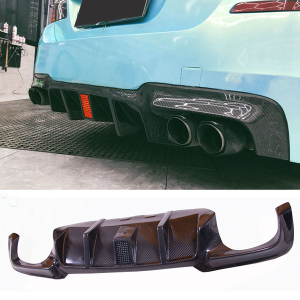 VO-R Style flashlight Carbon fiber Rear Diffuser Fit For BMW F10 M5