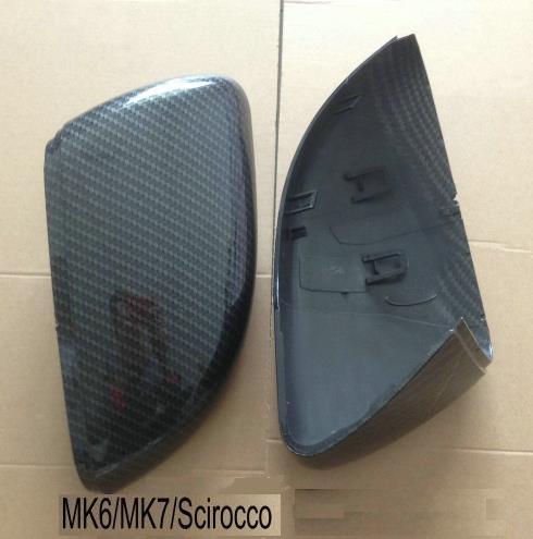 Kibowear for VW Golf 6 R GTI 7 GTD Side Wing Mirror Covers Scirocco Caps (Carbon Pattern) Passat B7 MK6 MK7 RLINE